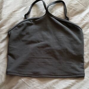 Peloton Black Slim-Strap Cropped Sports Top